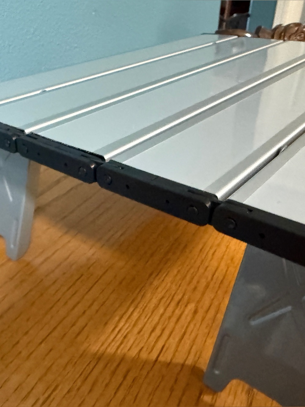Ultralight Aluminum Folding Camping Table Mini Roll Up - Picture 3 of 4